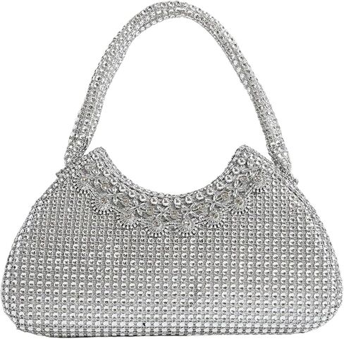 SweatyRocks Women's Evening Handbags Sparkly Top Handle Rhinestone Clutch Purses in Saudi Arabia