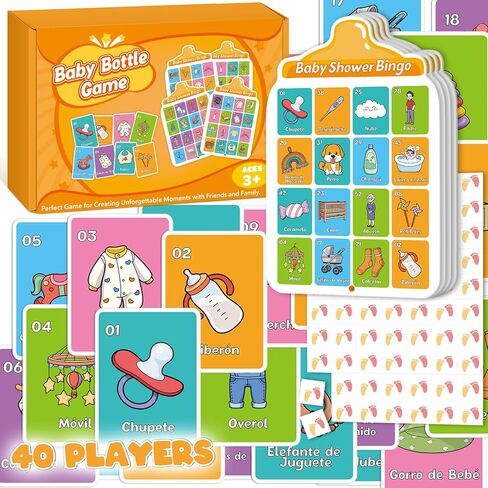 Baby Shower Games for Girl Boy, Babyshower Games, Baby Shower Bingo Cards, Baby Shower Activities Games Funny, Party Bingo Games for Adults Kids in Kuwait