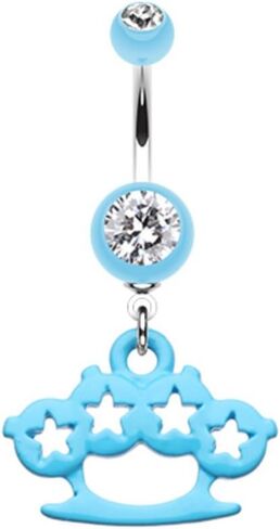 Star Brass Knuckle Belly Button Ring in Saudi Arabia