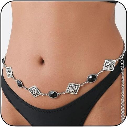 Pirate Gold Waist Chain for Women Gold Chain Belt for Dress Coin Belly Chains Beach Belly Body Chains Fashion Pirate Accessories Renaissance Jewelry Costume Gifts in Saudi Arabia