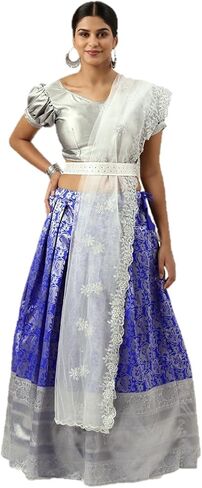 فستان ليهينغا تشولي للسيدات مخيط بالكامل على الطراز الهندي لحفلات الزفاف in Kuwait