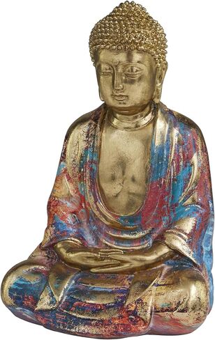 Deco 79 Polystone Mask Handmade Decorative Sculpture Carved Home Decor Statues, Set of 2 Accent Figurines 5"W, 15"H, Gray in Kuwait