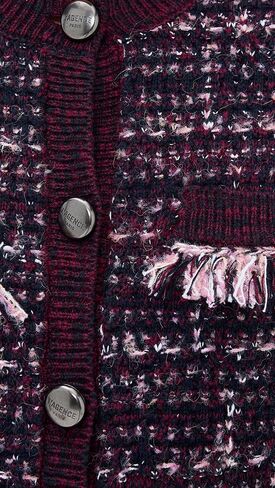 L'AGENCE Women's Kastoria Fringe Trim Cardigan in Saudi Arabia