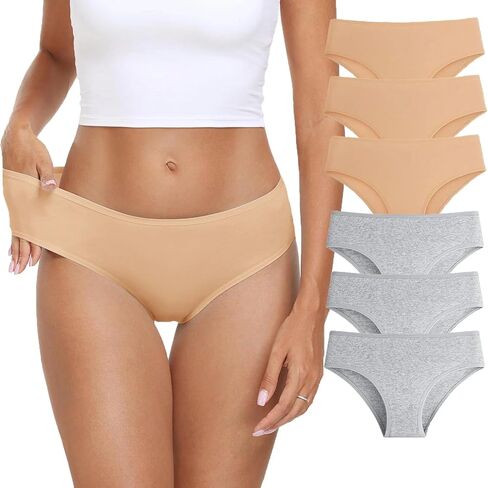 Womens underwear set classic panties stretchy Mid rise comfortable lingerie essentials seamless smooth underclothes in Saudi Arabia