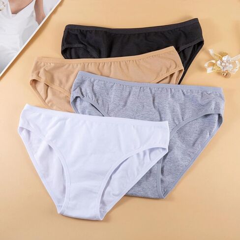 Womens underwear set classic panties stretchy Mid rise comfortable lingerie essentials seamless smooth underclothes in Saudi Arabia