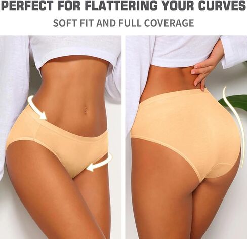 Womens underwear set classic panties stretchy Mid rise comfortable lingerie essentials seamless smooth underclothes in Saudi Arabia