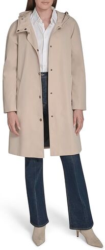 Tommy Hilfiger womens Snap Front Raincoat in Saudi Arabia