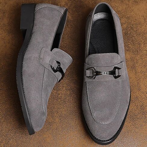 Men's Suede Dress Loafers Casual Lightweight Slip On Soft Penny Loafers Classic Moccasins Driving Shoes in Saudi Arabia
