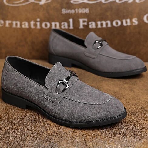 Men's Suede Dress Loafers Casual Lightweight Slip On Soft Penny Loafers Classic Moccasins Driving Shoes in Saudi Arabia