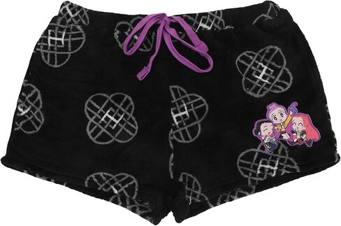 Kpop Demon Hunters All-Over Print Women’s Plush Shorts with Drawstring and Pockets in Saudi Arabia