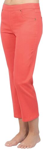 PajamaJeans Women Capri Jeans for Summer - Women's Capris - Pedal Pushers for Women Pull on Capris - Womens Casual Capris in Saudi Arabia