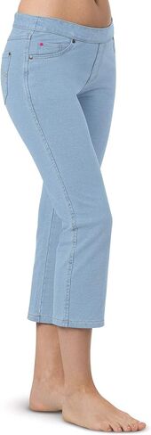 PajamaJeans Women Capri Jeans for Summer - Women's Capris - Pedal Pushers for Women Pull on Capris - Womens Casual Capris in Saudi Arabia