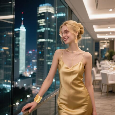 HOVEOX 4 قطع من إكسسوارات ديسكو في السبعينيات، إكسسوار زي ديسكو للنساء مع نظارات شمسية وأقراط وأساور وقلادة in Kuwait