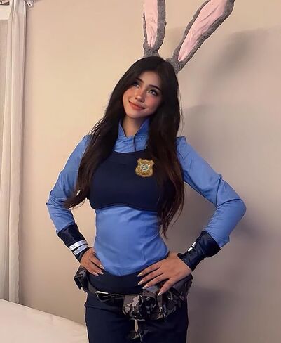 Gray Bunny Rabbit Ears Headband and Badge Costume Accessories Set for Women Easter Halloween Cosplay Party Holiday in Saudi Arabia