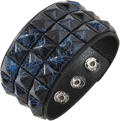 Scene Accessories Emo Bracelet Studded Dopamine Wristband for Women and Men Snap on Streetwear Party Essentials in Saudi Arabia
