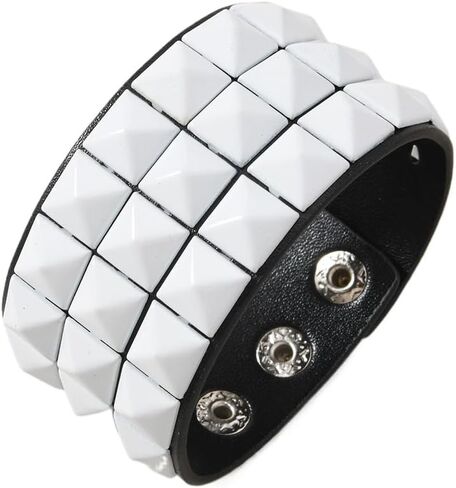 Scene Accessories Emo Bracelet Studded Dopamine Wristband for Women and Men Snap on Streetwear Party Essentials in Saudi Arabia