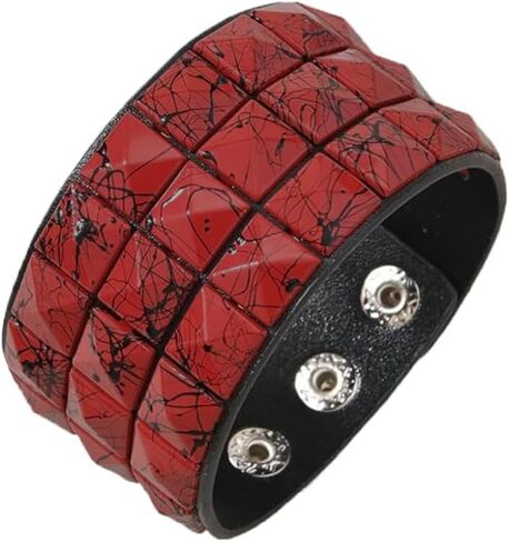 Scene Accessories Emo Bracelet Studded Dopamine Wristband for Women and Men Snap on Streetwear Party Essentials in Saudi Arabia
