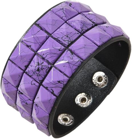 Scene Accessories Emo Bracelet Studded Dopamine Wristband for Women and Men Snap on Streetwear Party Essentials in Saudi Arabia