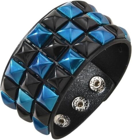Scene Accessories Emo Bracelet Studded Dopamine Wristband for Women and Men Snap on Streetwear Party Essentials in Saudi Arabia
