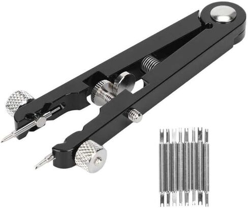 V-Type Watch Bracelet Spring Bar Pliers Spring Bar Replace Removal Tool Watch Strap Band Remover Tool for Watchmakers (Silver) in Saudi Arabia