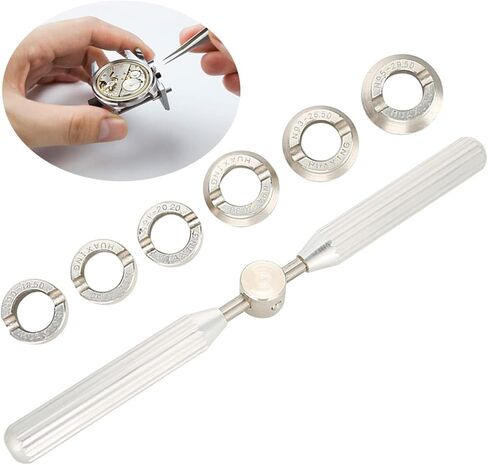 Watch Back Remover Tool,Watch Opener Tool,Watch Case Opener,Watch Opening Tool,Watch Back Case Cover Opener Remover Wrench Dies Repairer Tool Set for Rolex Oyster in Saudi Arabia