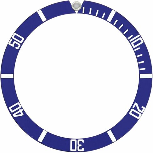 Ewatchparts Blue Bezel Insert Aluminum Compatible with Rolex Submariner 16610 16610LV 16613 Blue Silver in Saudi Arabia
