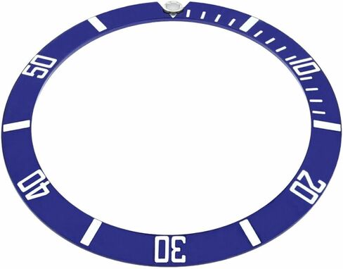Ewatchparts Blue Bezel Insert Aluminum Compatible with Rolex Submariner 16610 16610LV 16613 Blue Silver in Saudi Arabia
