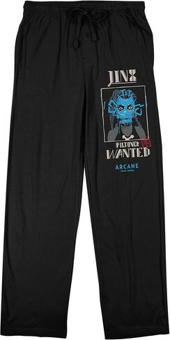 Arcane Jinx Wanted Poster Adult Black Sleep Pajama Pants in Saudi Arabia