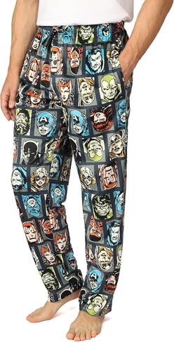 Marvel Men's Pajama Bottom, Lounge Pant With Drawstring, Ultra-soft & Comfortable, L in Saudi Arabia