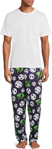 Disney Men's Nightmare Before Christmas Performance Pajama Sleep Pants, Black/Purple, XX-Large in Saudi Arabia