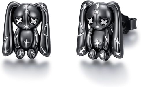 Skull Earrings for Women Men 925 Sterling Silver Skull Stud Earrings Gothic Earrings Halloween Jewelry Gifts for Women Men in Kuwait