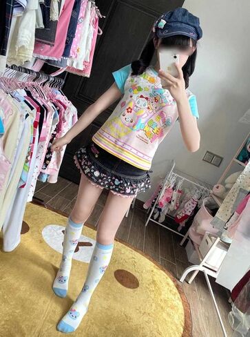 Y2k Woman T Shirts Crop Tops Women's Clothing O-Neck Short Sleeve Tees Anime Print Tshirt Camisetas in Saudi Arabia