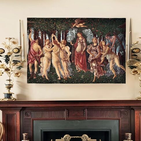 AureoMadis Woven Tapestry Wall Hanging - Large Vintage Medieval Renaissance Victorian Art Home Decor for Living Room Bedroom (34.5" W x 28.0" H) - Hunting Scene with lining in Saudi Arabia