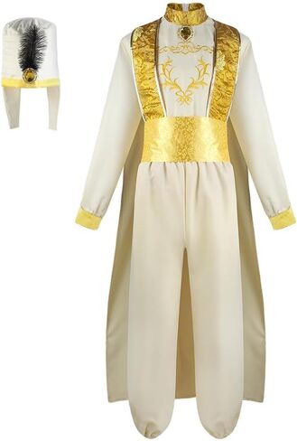 Adult Arabian Prince Costume Mens Fairy Tale Arabian Prince Cosplay Outfit in Saudi Arabia