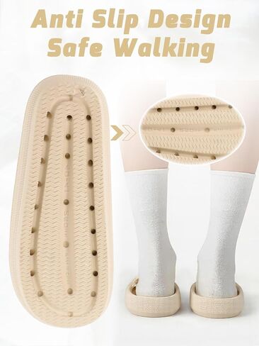 Pillow Slippers for Women Men Adjustable Platform Sandals Arch Support Slides in Saudi Arabia
