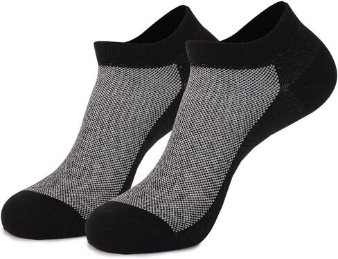 4 Pack Men's Athletic Ankle Socks Moisture Wicking Cushion Running Low Cut Sock with Mesh Breathable in Saudi Arabia