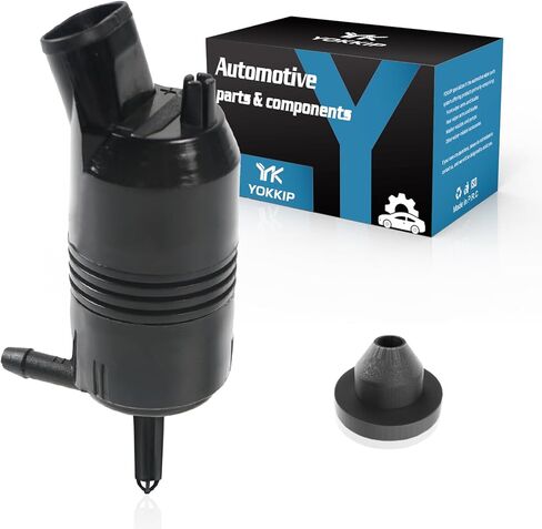 Windshield Washer Pump, Replacement for Jeep Dodge Chrysler Volkswagen Audi BMW Chevrolet Ford, Windshield Fluid Washer Pump with Grommet in Kuwait