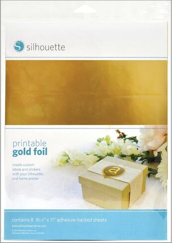 SILHOUETTE AMERICA Gold Silhouette 8.5"X11" Foil Transfer Sheets 6/Pkg in Saudi Arabia