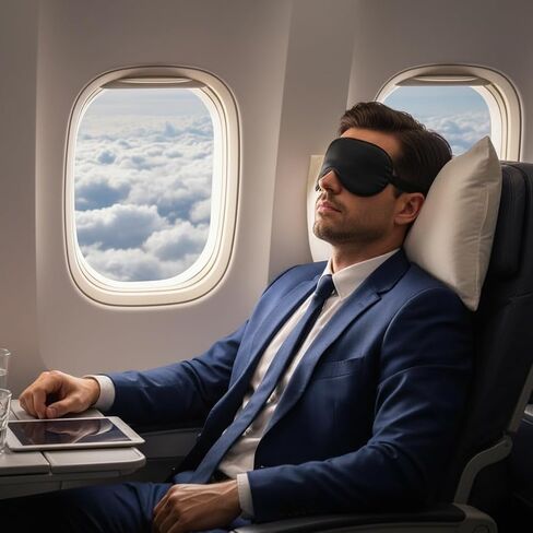 قناع العين للنوم من TONDAZHIYO، عبوة من 5 قطع معتمة للعين، غطاء عين ناعم ومريح للنساء والرجال، أثناء السفر ليلاً واليوجا (5) in Kuwait