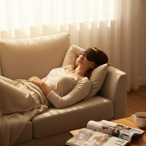 قناع العين للنوم من TONDAZHIYO، عبوة من 5 قطع معتمة للعين، غطاء عين ناعم ومريح للنساء والرجال، أثناء السفر ليلاً واليوجا (5) in Kuwait