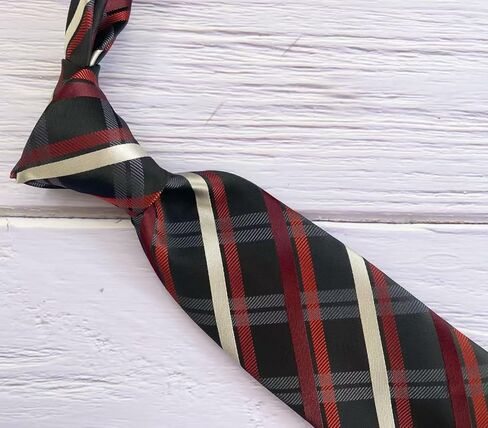 Mens Tie Standard Length 3.35''x58'' Black Red White Ties For Men Formal Event Necktie With Gift Box in Saudi Arabia