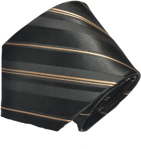 Men's Black Gold Stripe Tie in Saudi Arabia