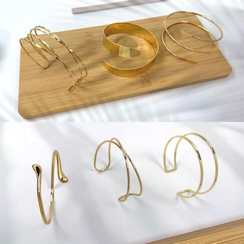 Minimalist Coil Arm Cuff Bangle for women Adjustable Arm Cuffs Upper Arm Bracelet Open Armlet Armband Set Jewelry in Saudi Arabia