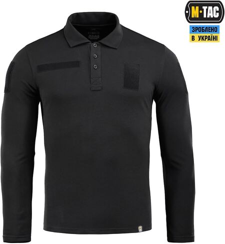 M-Tac Long Sleeve Tactical Polo Shirt for Men - Men's Military Polo Shirt for Work, Outdoor, Tactical & Law Enforcement Gear in Saudi Arabia