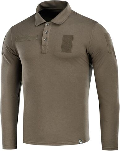 M-Tac Long Sleeve Tactical Polo Shirt for Men - Men's Military Polo Shirt for Work, Outdoor, Tactical & Law Enforcement Gear in Saudi Arabia