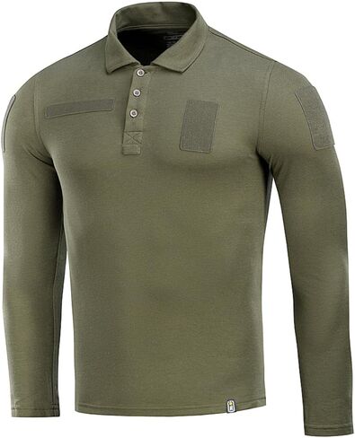M-Tac Long Sleeve Tactical Polo Shirt for Men - Men's Military Polo Shirt for Work, Outdoor, Tactical & Law Enforcement Gear in Saudi Arabia