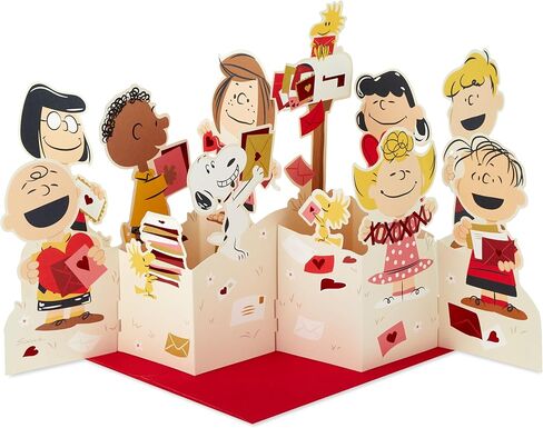 Hallmark Peanuts Jumbo Valentine's Day Pop Up Card (Snoopy at Mailbox) for Kids, Teachers, Coworkers in Saudi Arabia