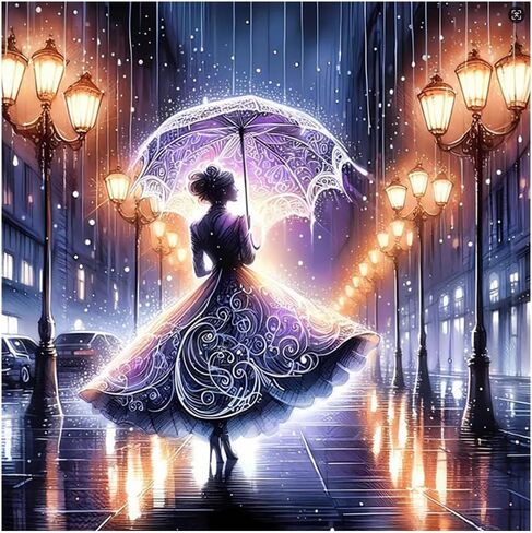 SJUTOUCI Diamond Art Painting Kits for Adults, Dancing Women Diamond Art Kits for Beginners, 5D DIY Full Drill Gem Craft for Home Decor Gift 12x12inch/30x30cm in Saudi Arabia
