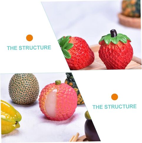 10Pcs Realistic Fake Fruit Set Artificial Fruits for Home Decor Kitchen Decoration Photography Props Lifelike Fake Strawberries Lemons and More in Saudi Arabia