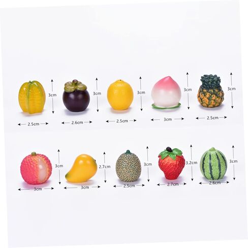 10Pcs Realistic Fake Fruit Set Artificial Fruits for Home Decor Kitchen Decoration Photography Props Lifelike Fake Strawberries Lemons and More in Saudi Arabia